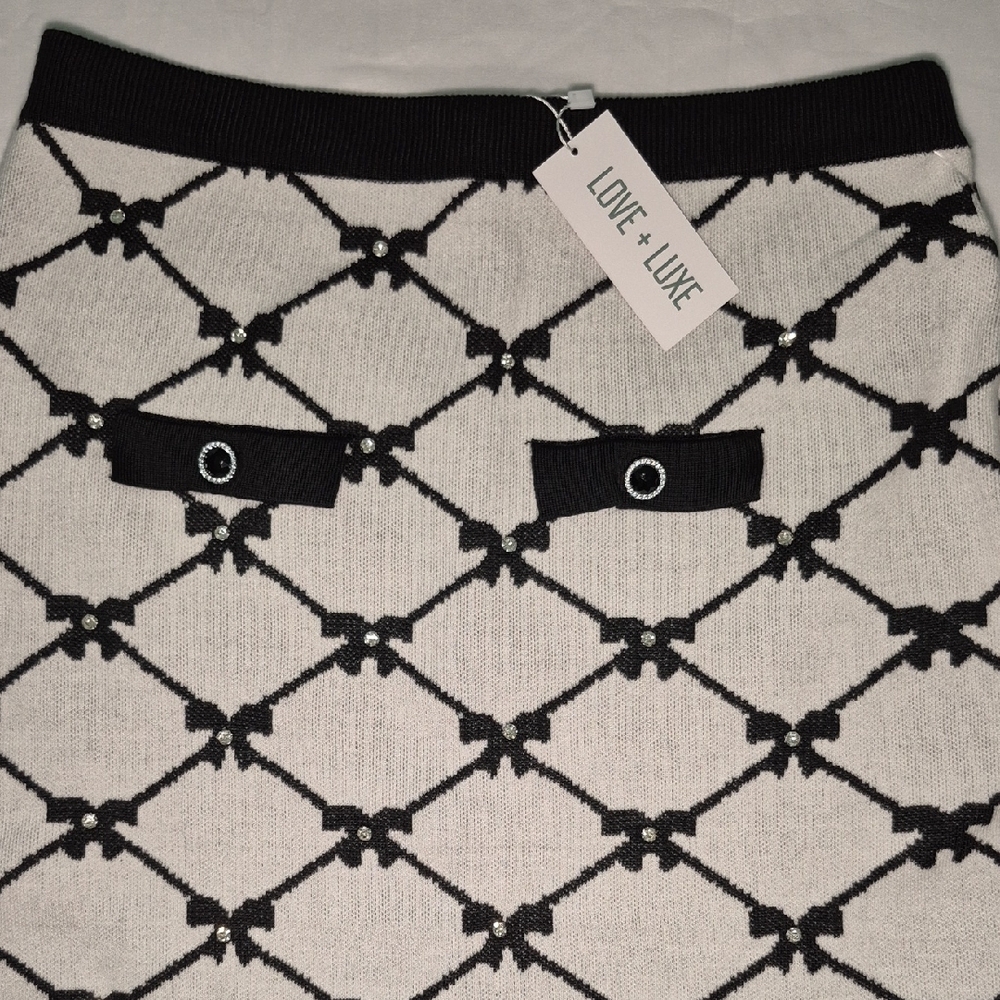 Black and White Women's Skirt